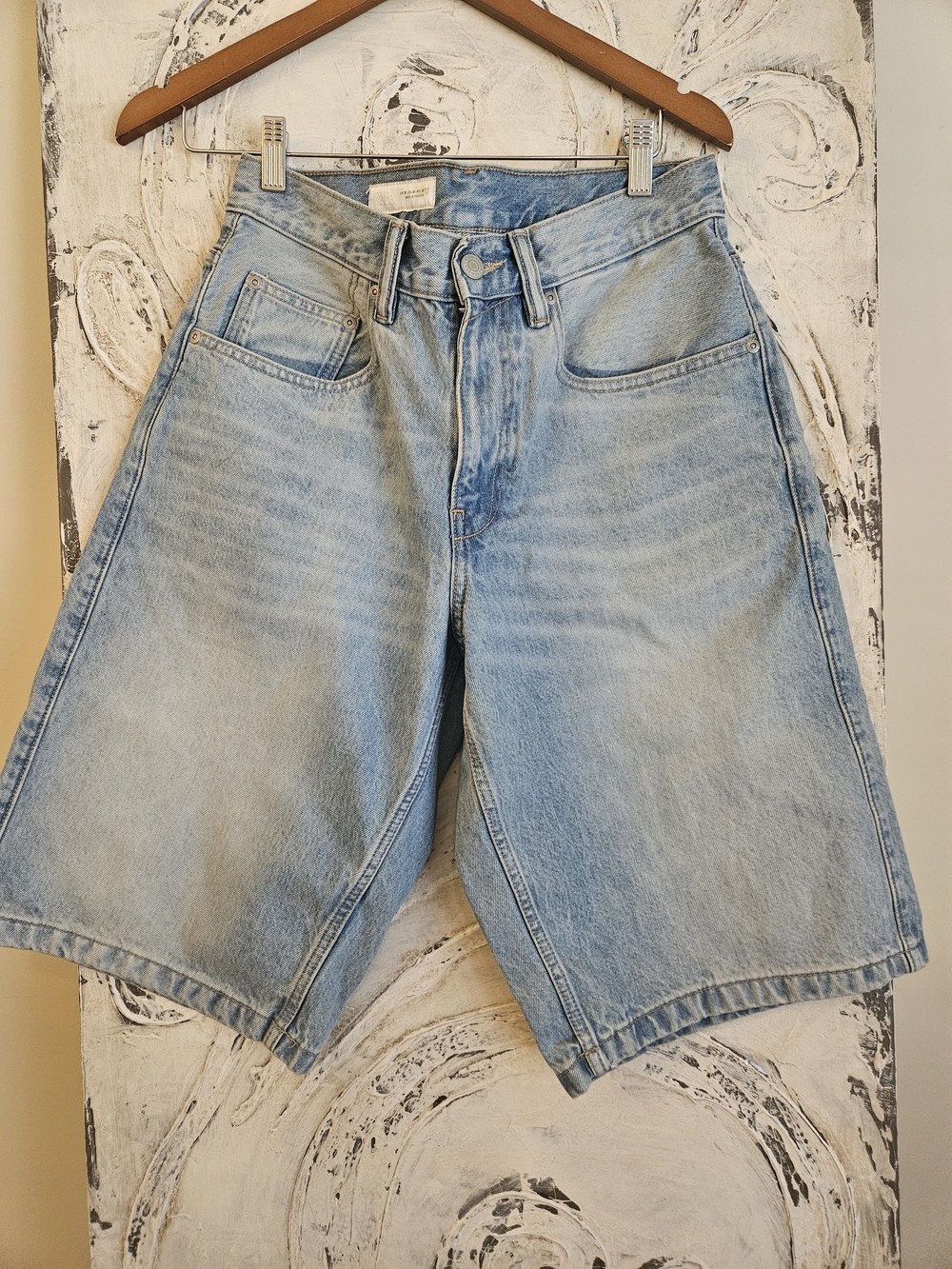 Zara Light Wash Denim Jean Shorts